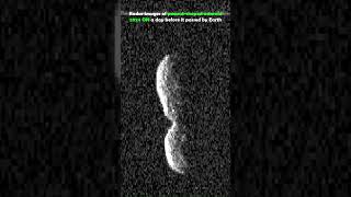 Radar images of peanutshaped asteroid 2024 ON a day before it passed by Earth [upl. by Eikcid]