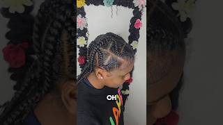 Stitch Braid Criss Cross Cute Protective Hairstyle blackgirlhairstyles hairstyles [upl. by Roderich]