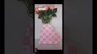 Beautiful heart shapes flower vase making youtubeshorts shorts trending [upl. by Whatley]