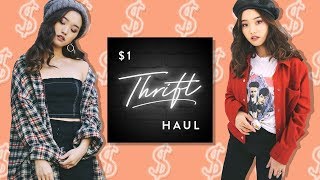 1 Thrift Try On Haul [upl. by Ferne977]