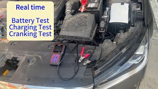 Realtime test of car battery charging system test and starting system test by DonosHome BT60 [upl. by Chet]