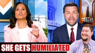 JD Vance DESTROYS Kristen Welker when she tries insulting him on live tv [upl. by Aihsat]