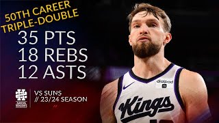 Domantas Sabonis 35 pts 18 rebs 12 asts vs Suns 2324 season [upl. by Wayne693]