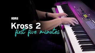 Get started with the Korg Kross 2  your first five minutes [upl. by Porush]