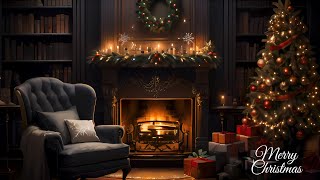 Lofi 🎄Cheerful Christmas Music 🎄Relaxing Warm Fireplace 🔥 [upl. by Anisamot245]