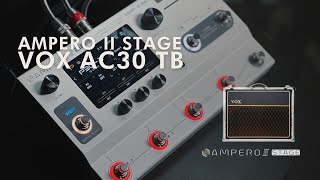 AMPERO II STAGE  VOX AC30 TONE HotoneAudio [upl. by Atiuqihs]