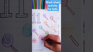 Fun Number 11 Worksheet Activity for Kids  Lets Explore and Play with Eleven 🎨📚 [upl. by Luttrell]