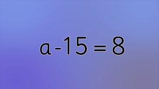 Algebra Solving equations with one unknown  addition FREE RESOURCE [upl. by Namzaj338]