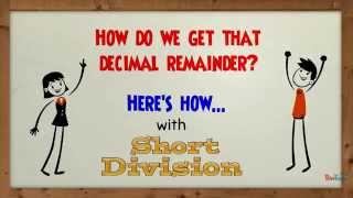 Short Division with a decimal remainder [upl. by Sremlahc]