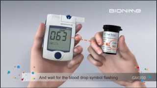 Rightest GM300 Blood Glucose Monitoring SystemVideoSingle [upl. by Melborn]