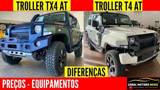 TROLLER TX4 AUTOMÁTICO E TROLLER T4 AUTOMÁTICO 2020  PREÇO DA LINHA 2021  FICHA TECNICA 4X4 [upl. by Aldas]