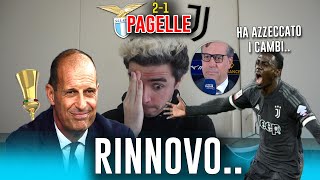 quotALLEGRI POTREBBE ESSERE RINNOVATOquot GIUNTOLI MI VUOLE MORTO Lazio Juventus 21  Pagelle [upl. by Kreiner]