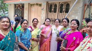 Distributed Tulasi plants at Hanuman Temple Baghlingampally [upl. by Burny]