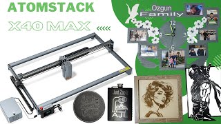 ATOMSTACK X40 MAX Mastering Precision with the Ultimate Laser Engraver amp Cutter [upl. by Ahsirek]