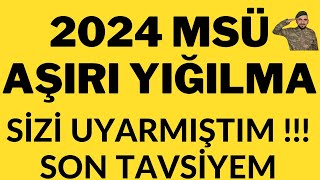 2024 MSÜ AŞIRI YIĞILMA  SİZİ SON KEZ TEKRAR UYARIYORUM  2024MSÜ MSÜ 2024 YKS [upl. by Tannenwald904]