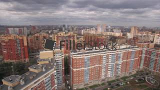 Aerial view of residential area in Moscow [upl. by Misaq30]