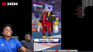 iShowSpeed and Jamal reacts to Eggman Nega [upl. by Llacam]