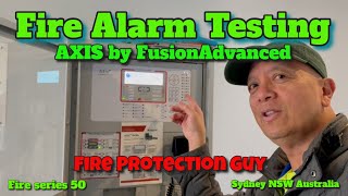 Fire Alarm System Testing AXIS Fire Indicating Panel Australia [upl. by Hussey]