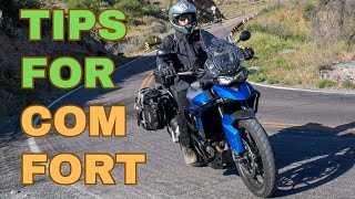 8 More Tips For Comfort On A Long Moto Trip [upl. by Johnathan101]