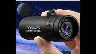 2000x25 HD Monocular Mini Telescope Portable Mobile Phone [upl. by Fancie]