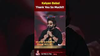 Kalyan Babai Thank You So Much  alluarjun pawankalayan  Vamshianirudh [upl. by Ilanos]