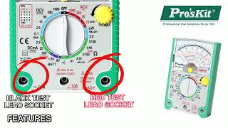 ProsKit MT2017N Protective Function Analog Multimeter KNOW HOW [upl. by Lauhsoj]