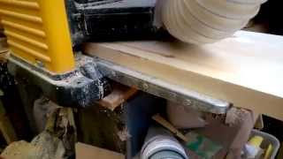 Dewalt DW733 Planer Thicknesser amp Scheppach extractor [upl. by Huff]