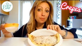 COME FARE LA CREPES ALLA NUTELLA 😜  RICETTA FACILE [upl. by Eelik201]