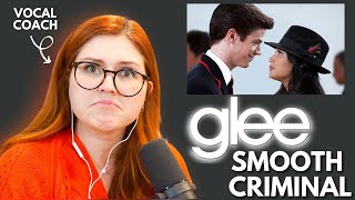 SMOOTH CRIMINAL I Glee I Vocal coach reacts [upl. by Ijan]