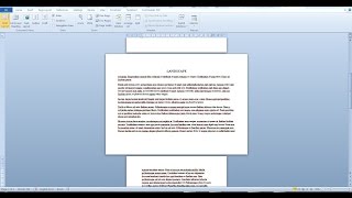 Change the page orientation and size of a single paqe in a Word document Word 2010 2016 [upl. by Mullac299]