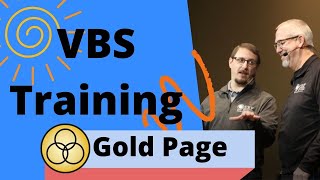 VBS Training Wordless Book  Gold Page [upl. by Asilef]