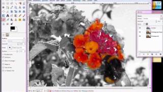 Gimp Tutorial deutsch Colorkey [upl. by Nueovas]