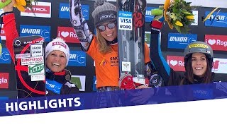 Ester Ledecka takes another victory in Rogla  Highlights [upl. by Ellednahs]