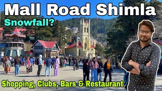 Mall road shimla  mall road shimla snowfall  Shimla tourist places places to visit in Shimla [upl. by Iasi]