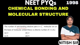 The number of antibonding electron pairs in O22 molecular ion on the basis of molecular orbital [upl. by Ardnuassac]