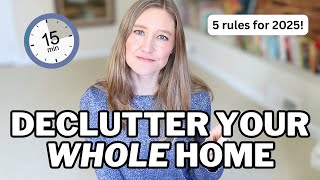 The 5 NEW Decluttering Rules for an Uncluttered and Organized Home  KonMari Your Clutter [upl. by Eimorej]