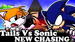 FNF  Tails Vs Sonic  New Chasing  Vs TailsExe V2  ModsHardGameplay [upl. by Retluoc]