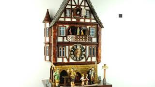 New Cuckoo clock Schneider Anton Söhne ALSFELD TOWN HALL orologio a cucù Foresta Ner BLACK FOREST [upl. by Caressa]