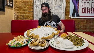 THE BEST FOOD CHALLENGE IVE EVER ATTEMPTED  KENDALLS CHICKEN FRY  OKLAHOMA EP2  BeardMeatsFood [upl. by Yelsehc]