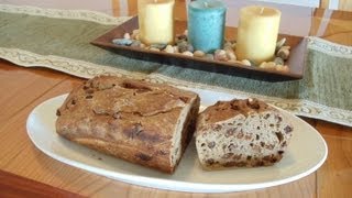 NoKnead Artisan Cinnamon Raisin Bread [upl. by Adnuhs]