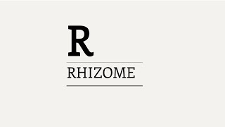 Three Minute Theory What is the Rhizome [upl. by Amick]