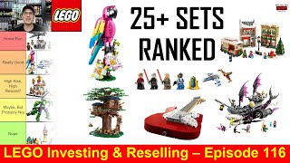 LEGO Tier List  Retiring 2024  LEGO Investing amp Reselling  25 sets Star Wars Ideas Shark etc [upl. by Ssilb568]