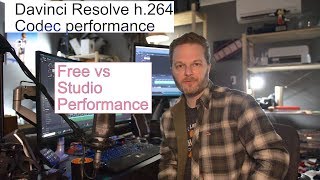 Davinci Resolve Studio Vs Free Codecs  Can you pay for better h264 Performance [upl. by Desdee223]