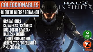 Halo Infinite  Guía Coleccionables Buque de Guerra Gbraakon Nave de Guerra Gbraakon1 PERDIBLES [upl. by Balcke]