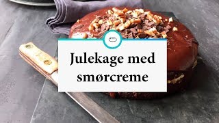 Julekage med appelsin smørcreme og lun chokoladesauce [upl. by Tankoos]