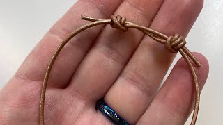 How to tie a sliding knot closure [upl. by Luebke]