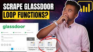 Scrape Glassdoor using LOOP Functions in Power Query  Beginners Guide to Power BI in 2020 [upl. by Astraea]