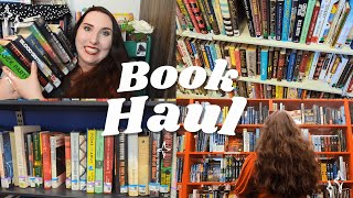 Come Used Book Shopping With Me 40 Book Haul 📚 Library Book Sale Goodwill [upl. by Olatha]