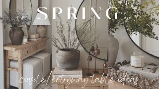 Spring Console Table Ideas  Spring Decorate With Me 2024  Entryway Styling Ideas  New Decor [upl. by Hennebery]