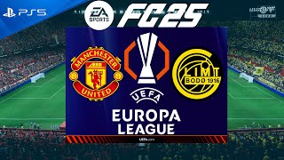 FC 25 Manchester United vs Bodo Glimt  Europa League 202425  PS5 [upl. by Ludmilla]